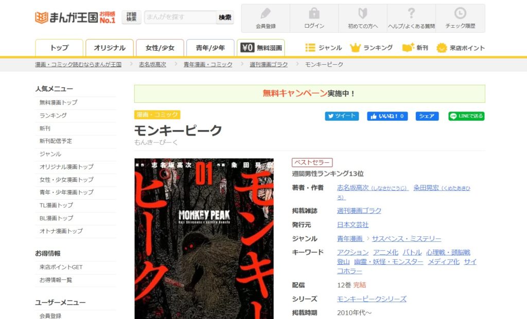 モンキーピーク 漫画を読む順番 時系列まとめ Collect News